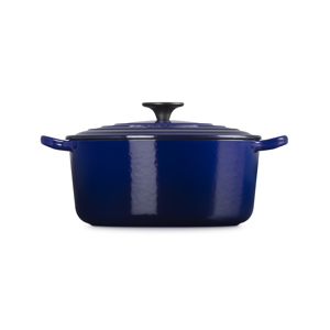 Le Creuset Indigo Cast Iron Round Casserole 24cm